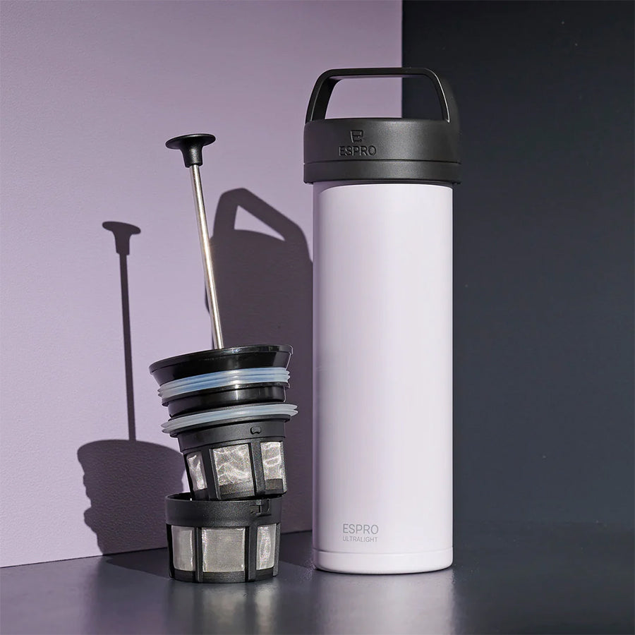 P0 Ultralight Travel Coffee Press - Frost Wistera