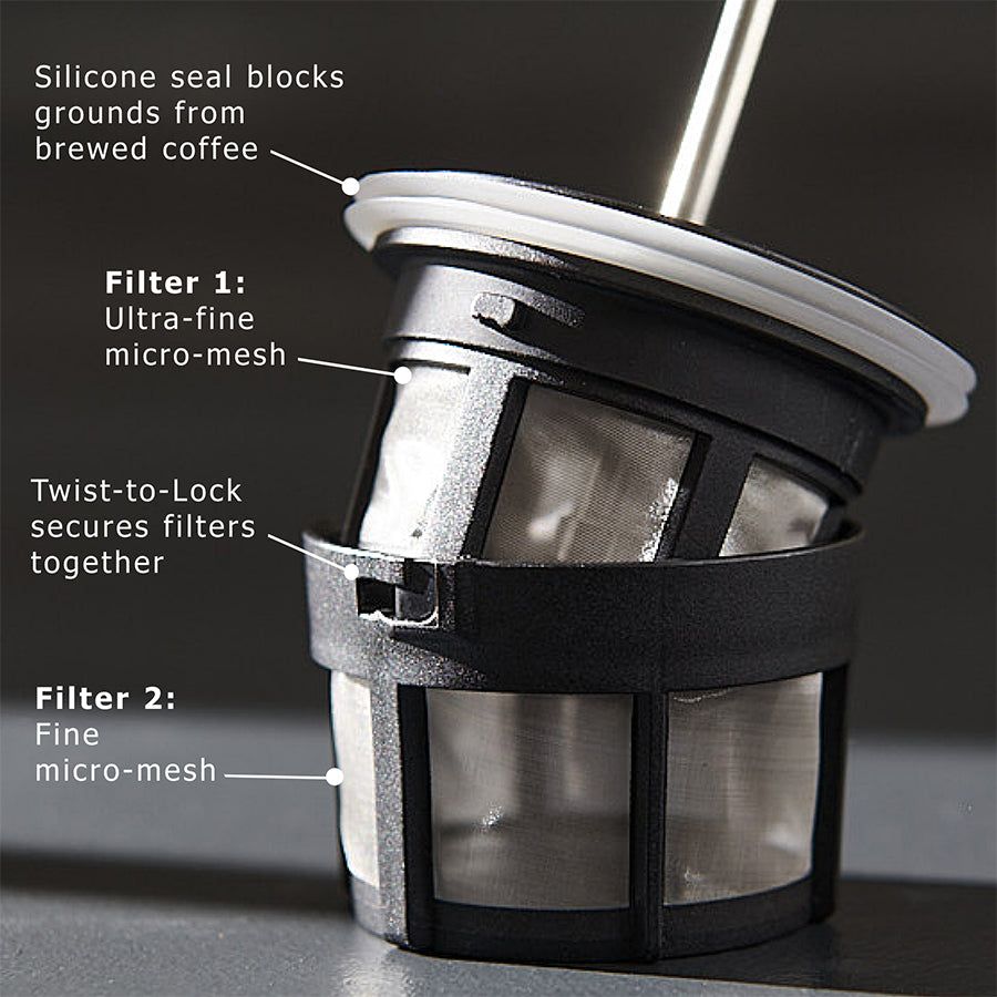P0 Ultralight Travel Coffee Press - Frost Wistera
