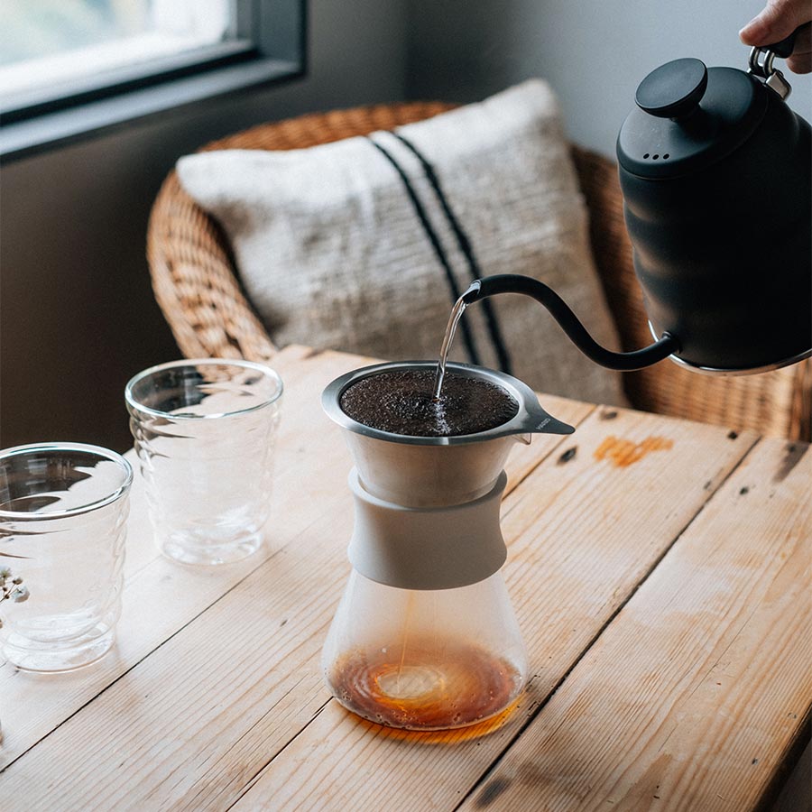 Glass Coffee Maker with Metall Dripper 400ml