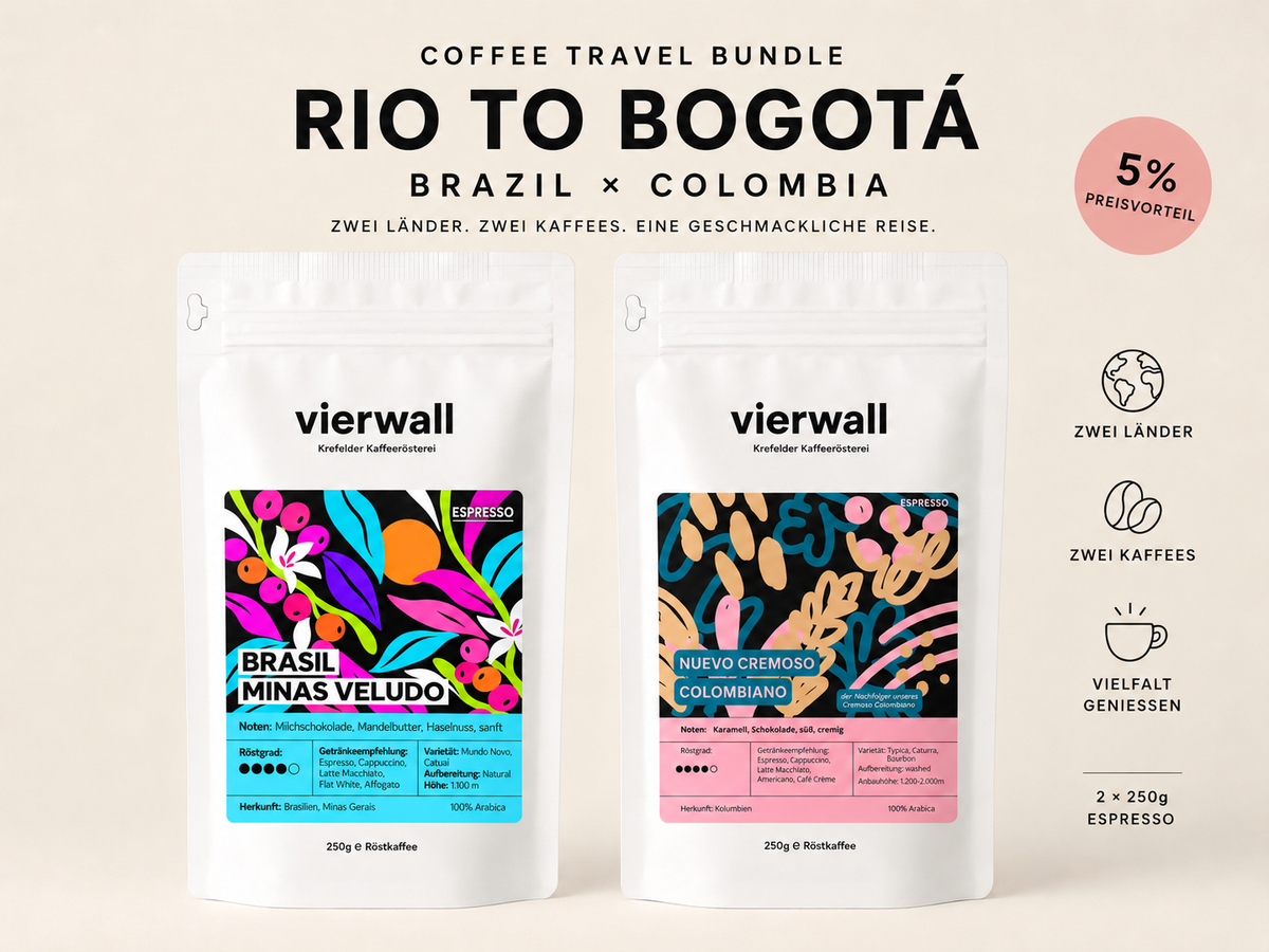 Travel Bundles 2x250g - Dein vierwall Reisekaffee