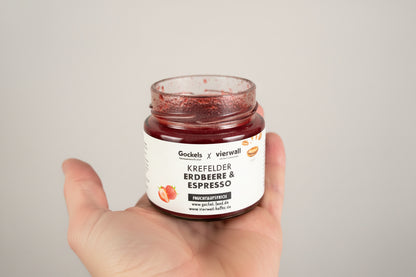 Krefelder Erdbeere & Espresso Fruchtaufstrich - Gockels x vierwall Edition