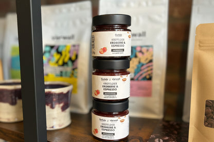 Krefelder Erdbeere & Espresso Fruchtaufstrich - Gockels x vierwall Edition