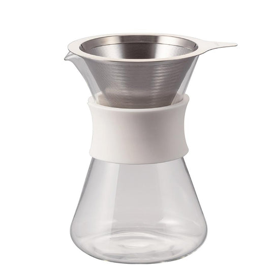 Glass Coffee Maker with Metall Dripper 400ml