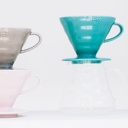 Coffee Dripper V60 02 Ceramic Turquoise Green