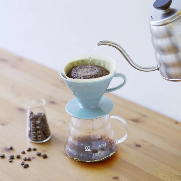 Hairo V60 Coffee Dripper Ceramic blue 02